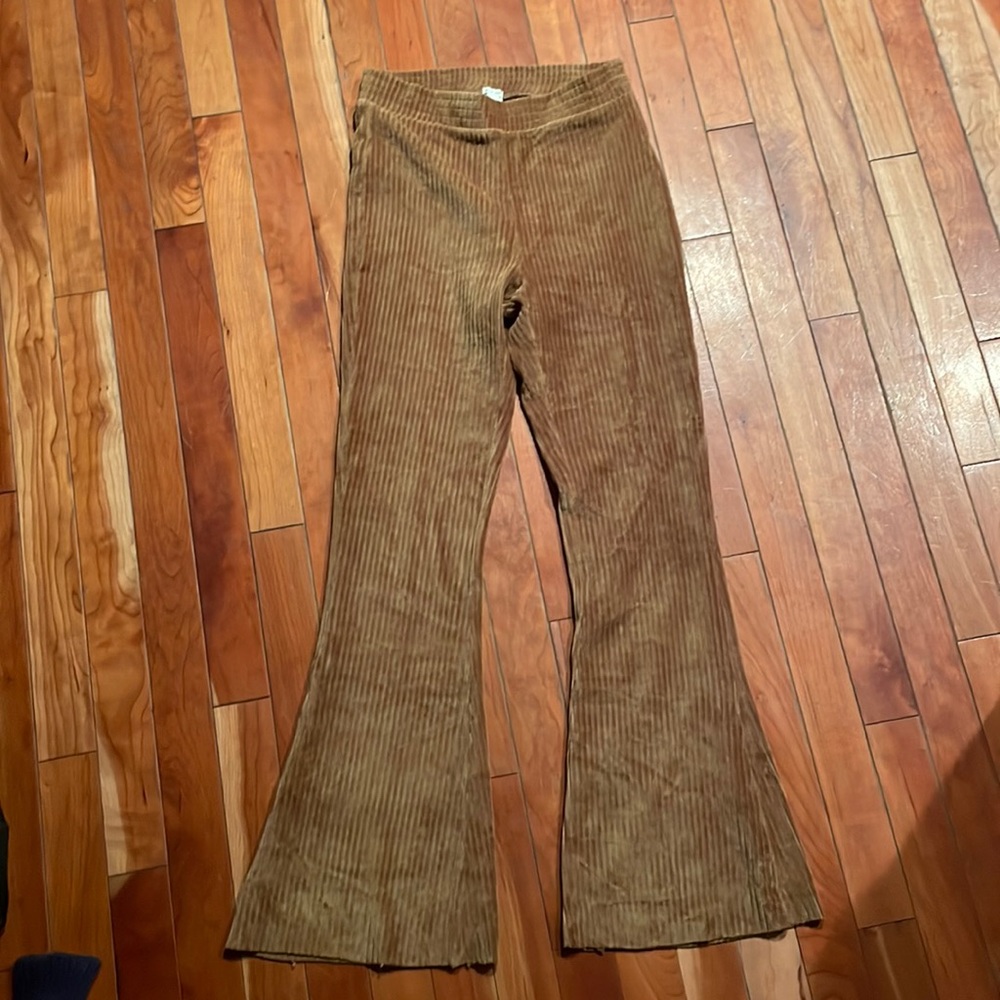 Aerie textured yoga pants flare XS